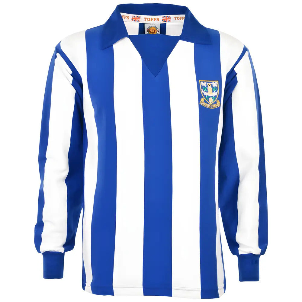 Sheffield Wednesday 1970s Kids Stripe Retro Football Shirt_0