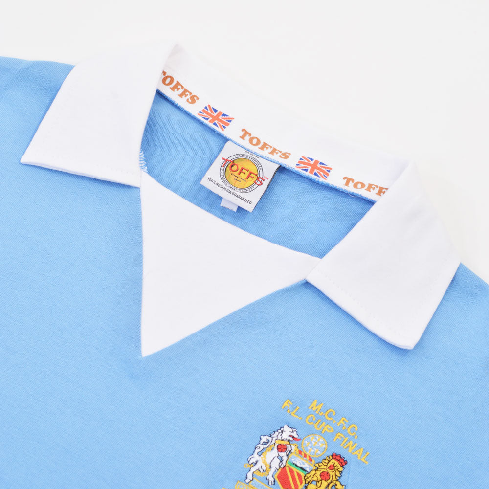 Manchester City 1976 FL Cup Final Retro Football Shirt_2