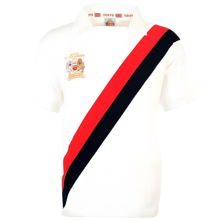 Manchester City 1976 League Cup Winners Retro Football Shirt_0
