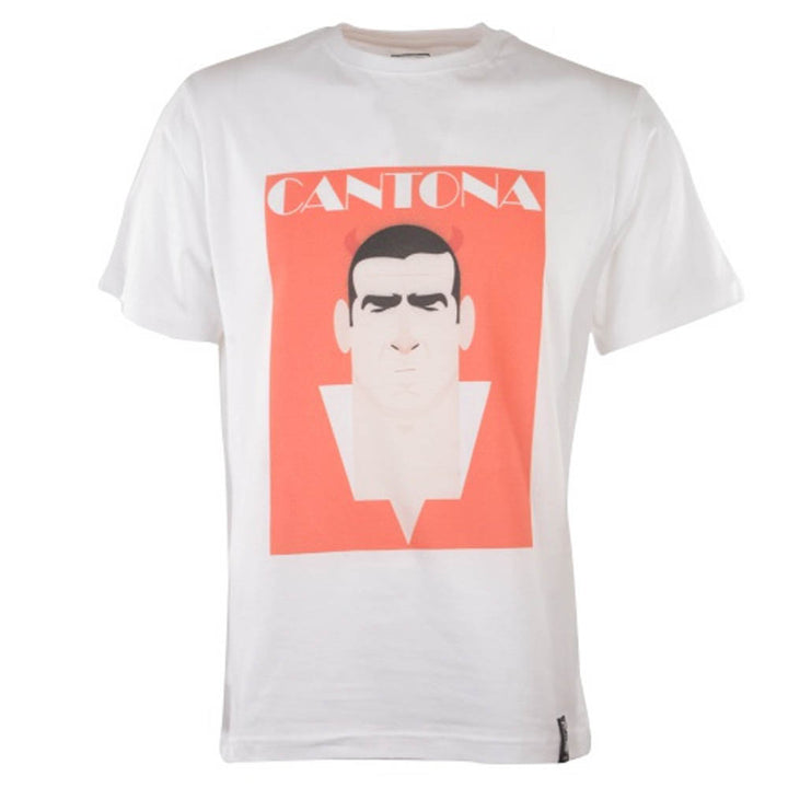 Manchester Reds Retro Cantona T-Shirt (White)_0