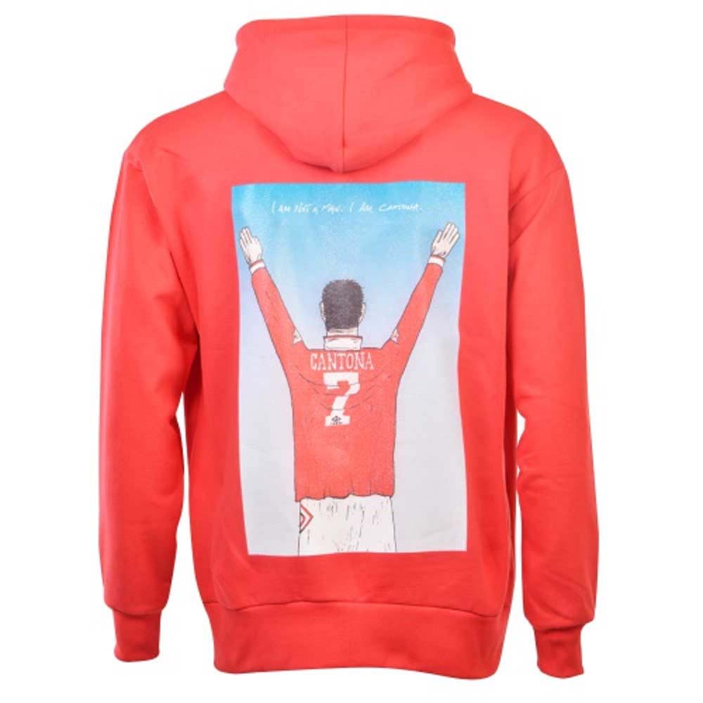 Manchester Reds Retro I Am Cantona Zipped Hoodie (Red)_0