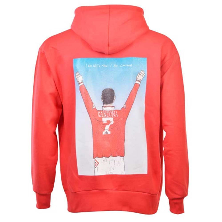 Manchester Reds Retro I Am Cantona Zipped Hoodie (Red)_0