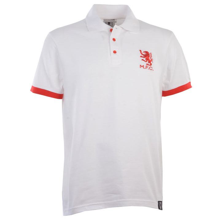 Middlesbrough Retro White Polo Shirt_0