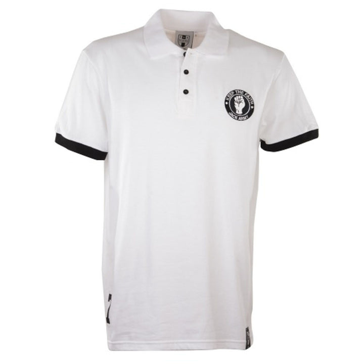 Swansea City Number 7 White Retro Polo Shirt_0