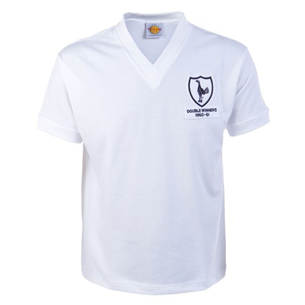 Tottenham 1961 Double Winners Retro Football Shirt_0