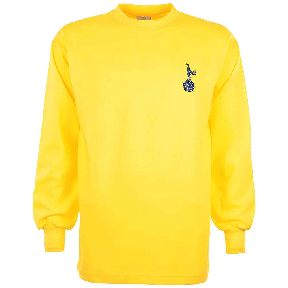 Tottenham 1970s Yellow Away Retro Football Shirt_0