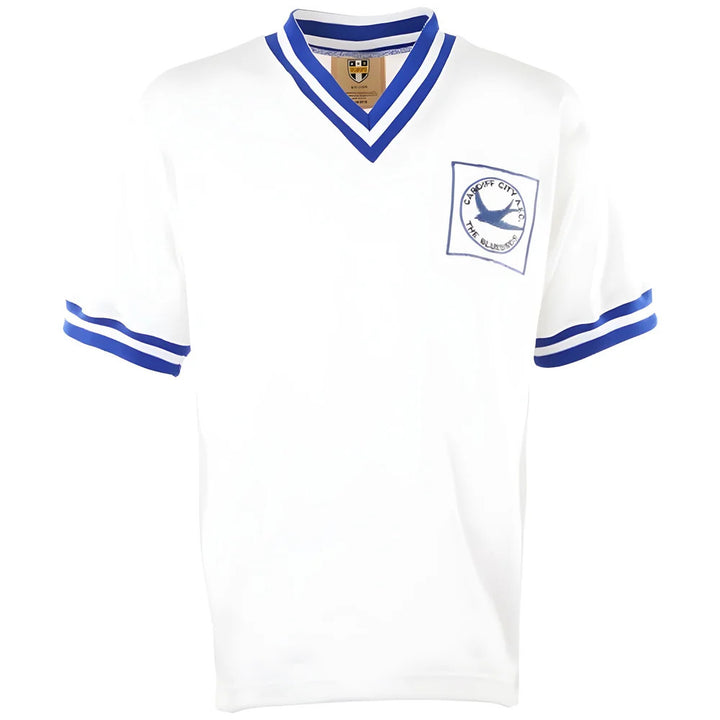 Cardiff City 1960s Away Retro Football Shirt_0