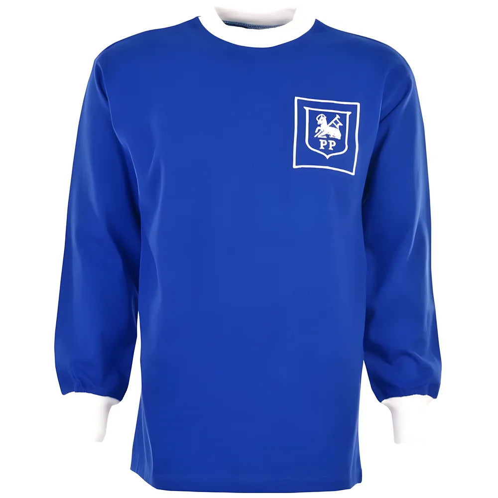 Preston North End 60's Away Royal Retro Football Shirt_0