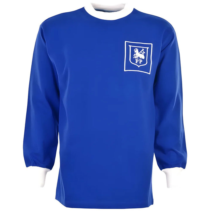 Preston North End 60's Away Royal Retro Football Shirt_0