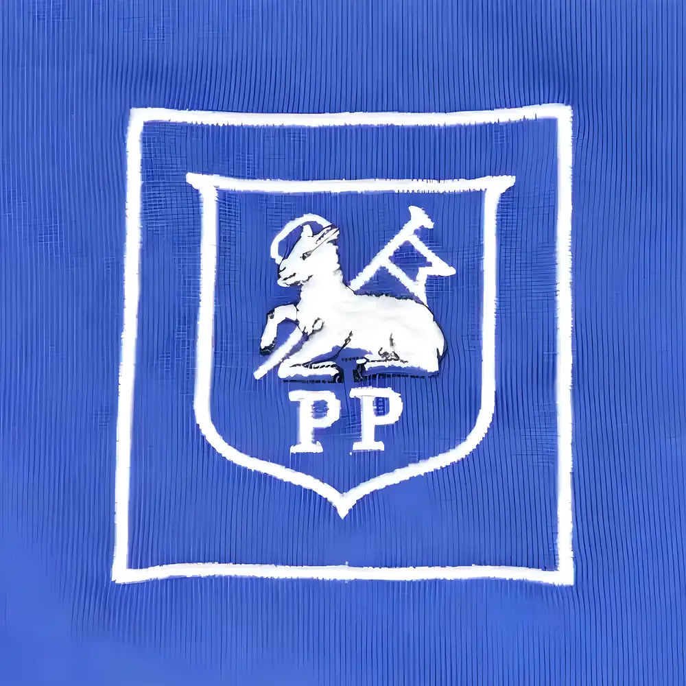 Preston North End 60's Away Royal Retro Football Shirt_1