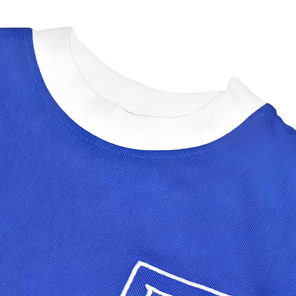 Preston North End 60's Away Royal Retro Football Shirt_2
