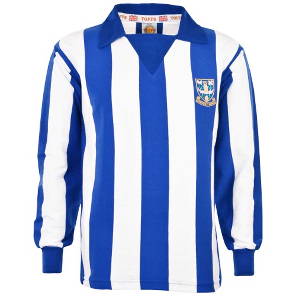 Sheffield Wednesday 1970s Stripe Retro Football Shirt_0