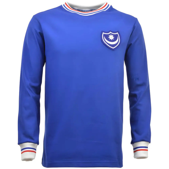 Portsmouth 1960s-1970s Retro Football Shirt_0