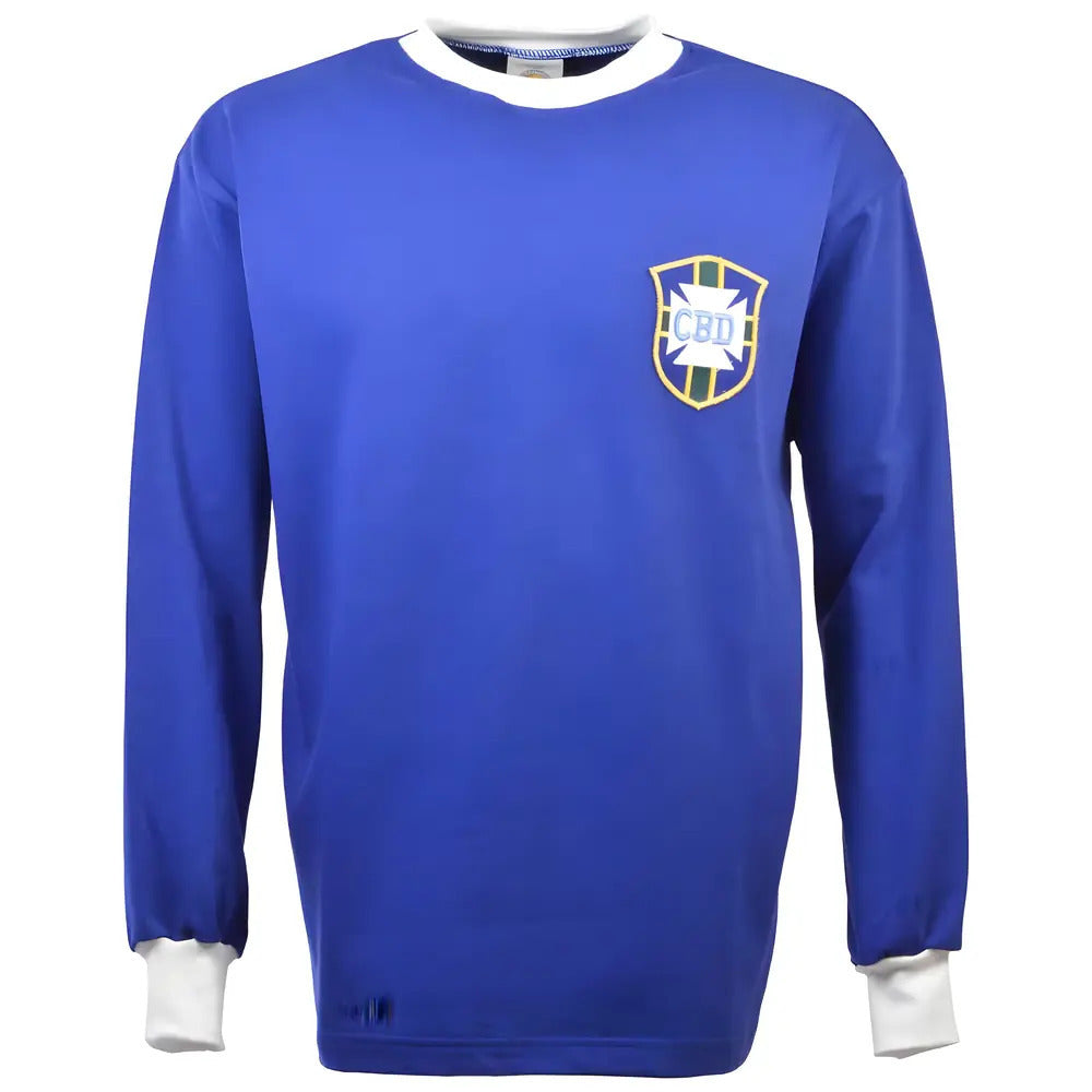 Brazil 1966 World Cup Retro Football Shirt_0