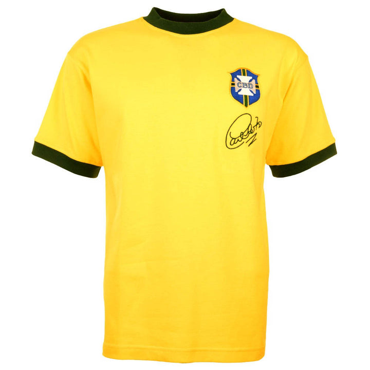 Brazil 1970 World Cup Carlos Alberto Retro Football Shirt_0