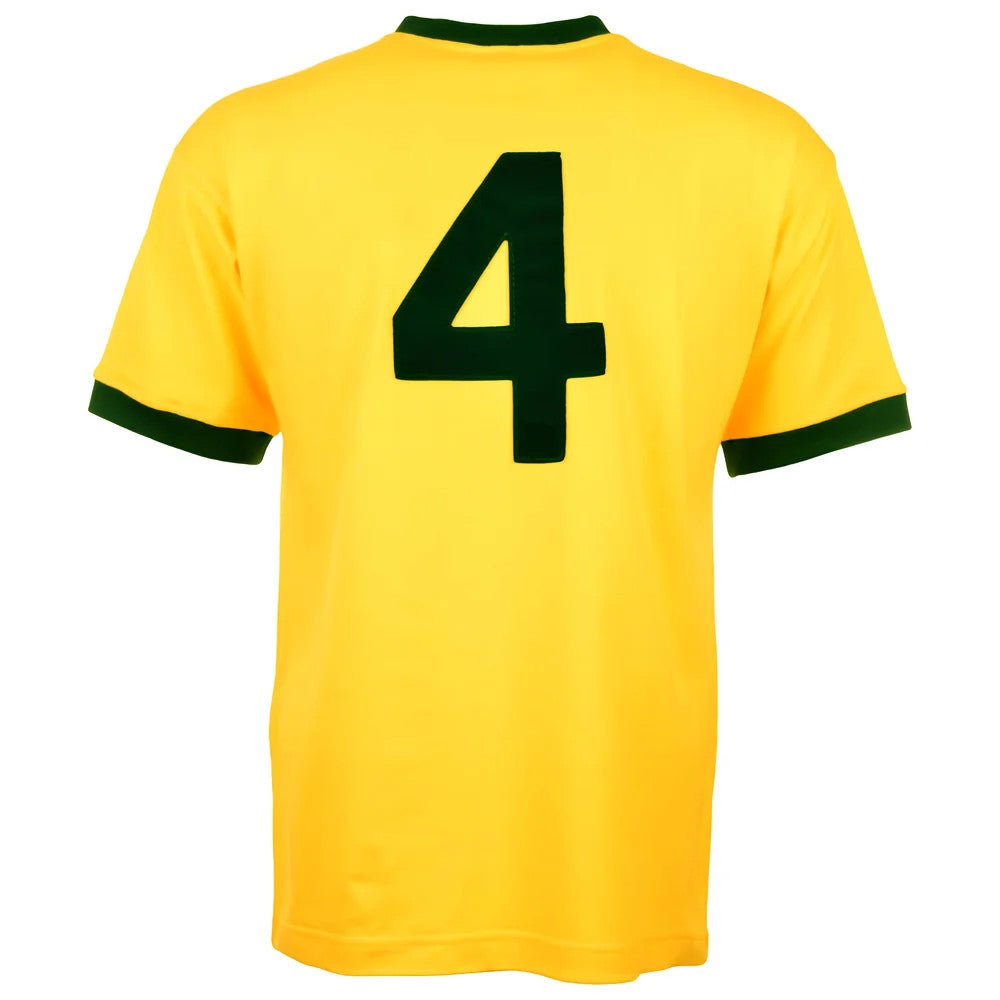 Brazil 1970 World Cup Carlos Alberto Retro Football Shirt_1
