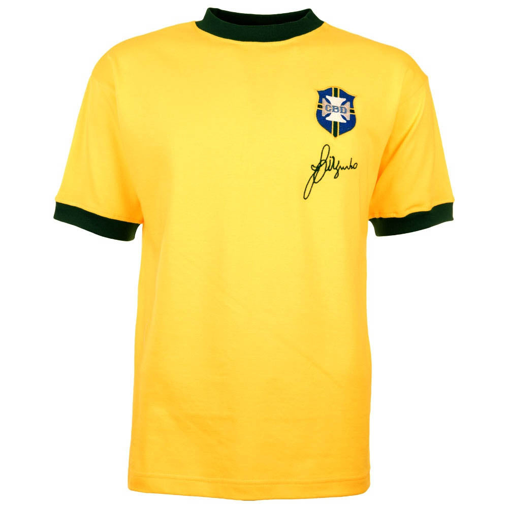 Brazil 1970 World Cup Jarzinho Retro Football Shirt_0