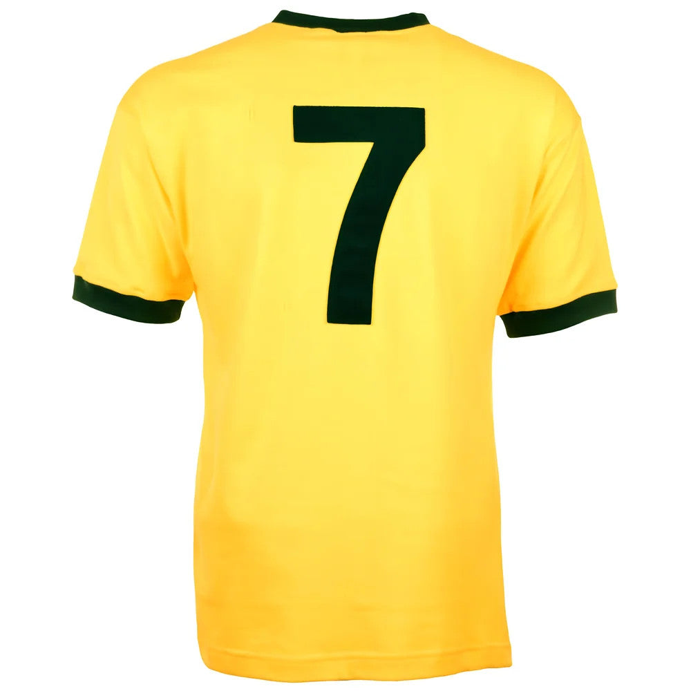 Brazil 1970 World Cup Jarzinho Retro Football Shirt_1