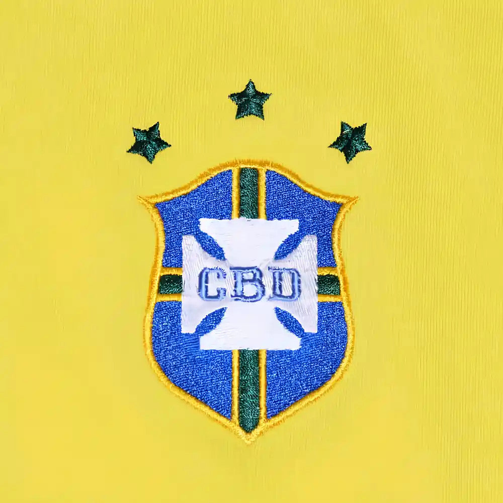 Brazil 1972 Three Times Champions Retro Football Shirt_1