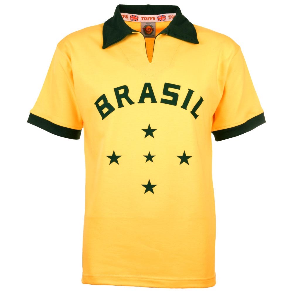 Brazil 1960 Retro Football Shirt_0