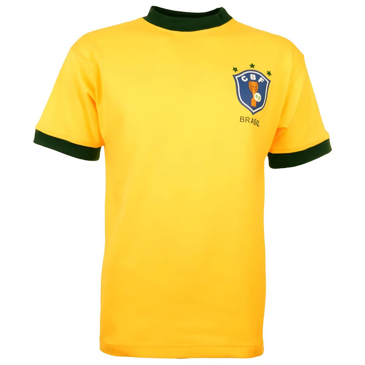 Brazil 1982 World Cup Home Retro Football Shirt_0