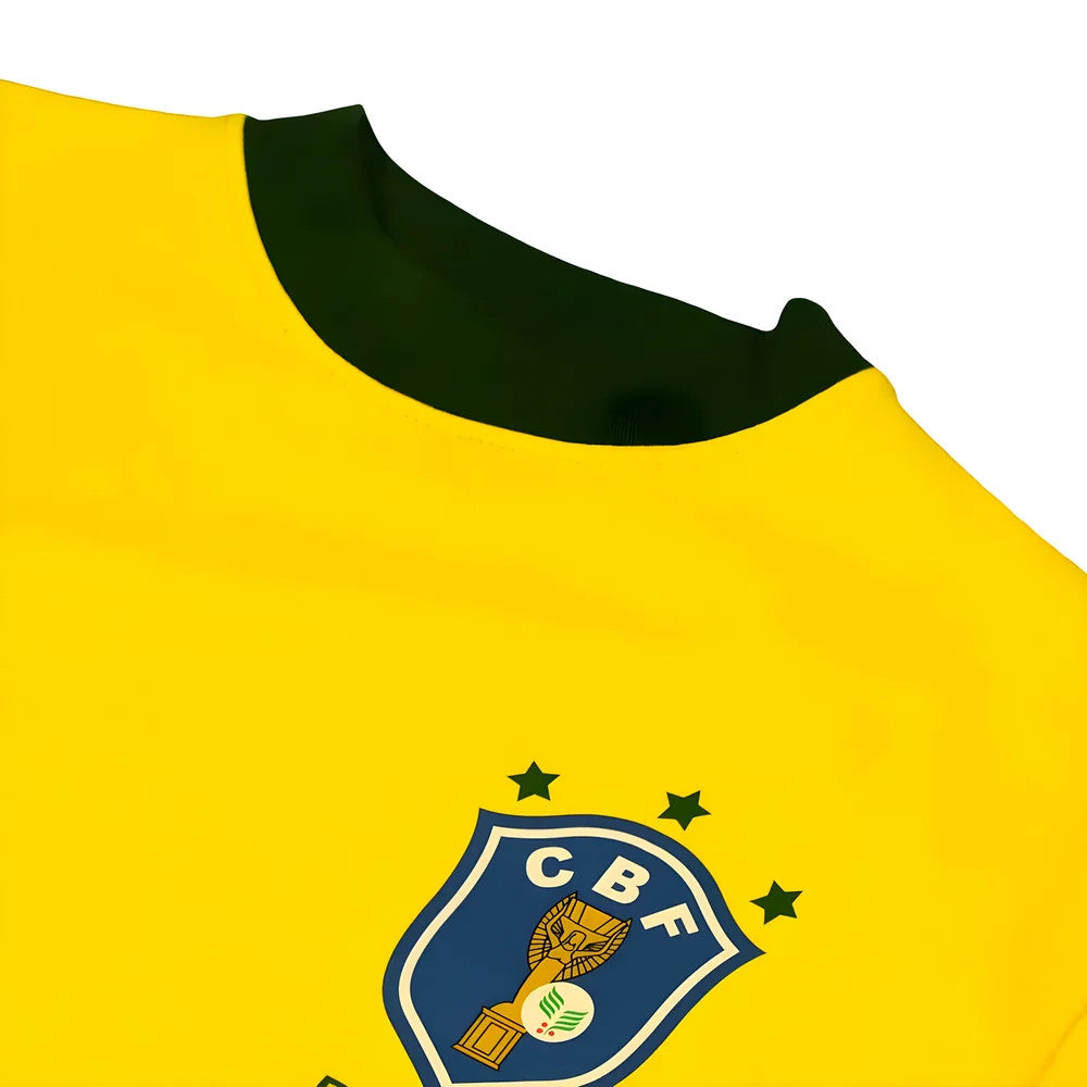 Brazil 1982 World Cup Home Retro Football Shirt_2