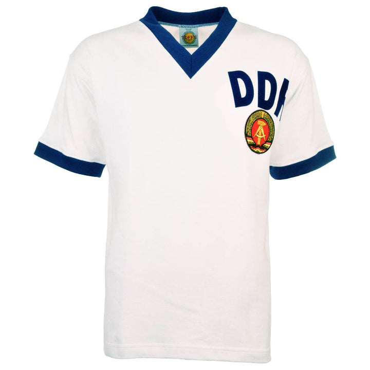 East Germany 1974 World Cup Away Retro Football Shirt_0