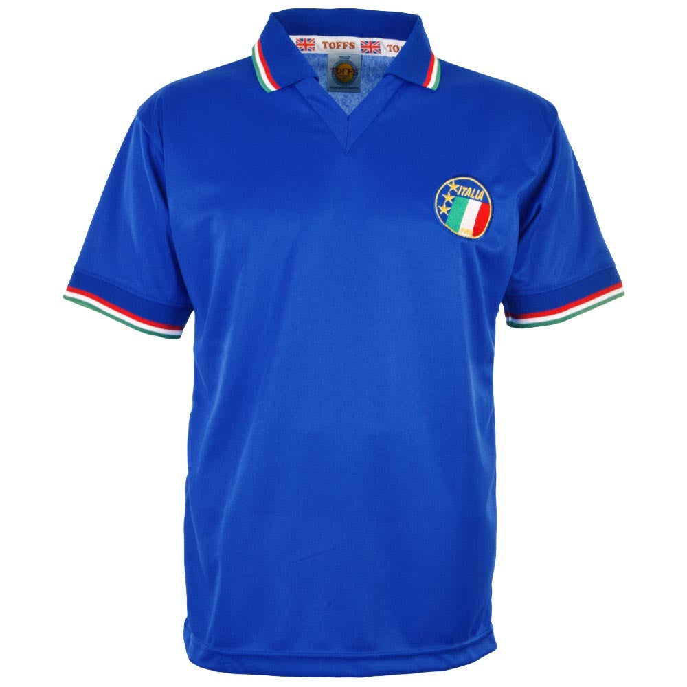 Italy 1990 World Cup Home Retro Football Shirt_0