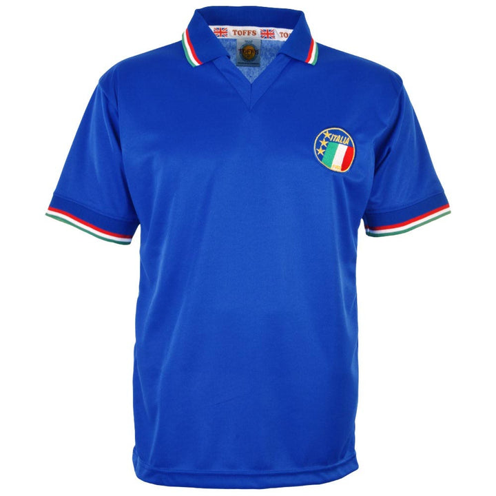 Italy 1990 World Cup Home Retro Football Shirt_0