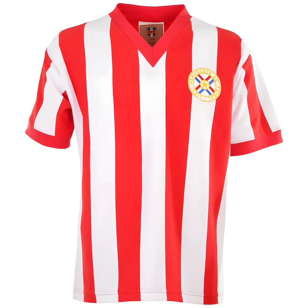 Paraguay 1960s Retro Football Shirt_0