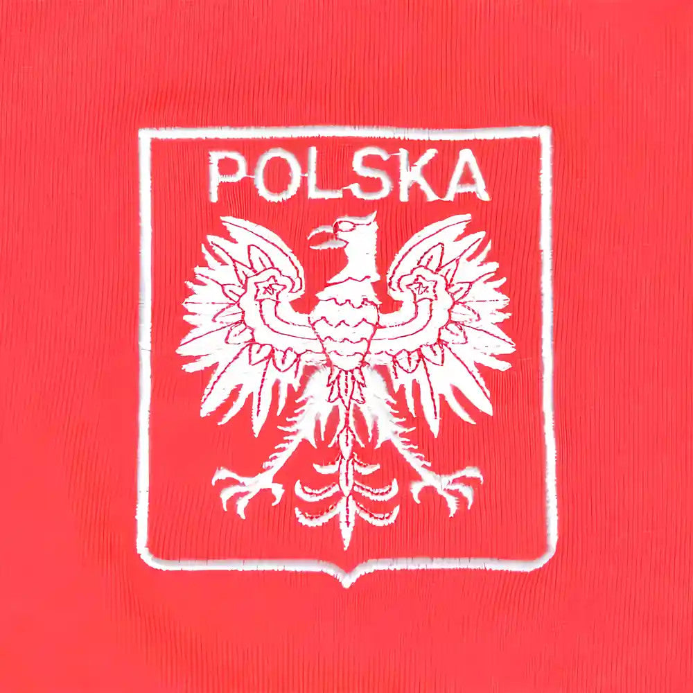 Poland 1970s Red Retro Football Shirt_1