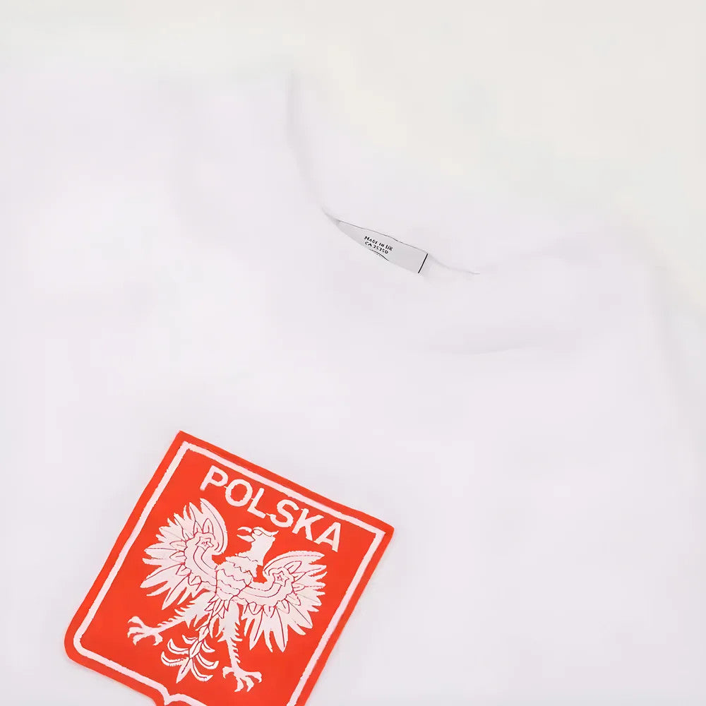 Poland 1970s White Retro Football Shirt_2