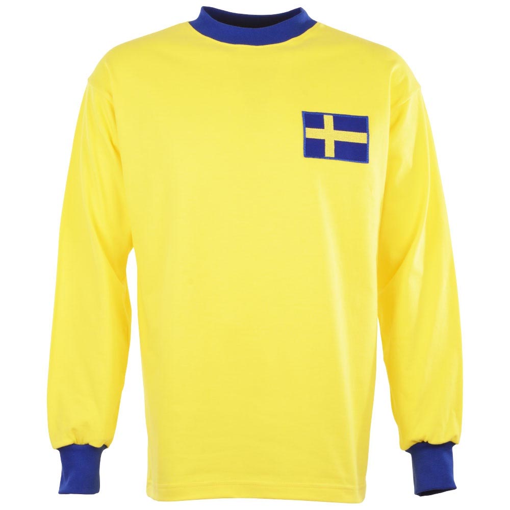 Sweden 1960s Retro Football Shirt_0
