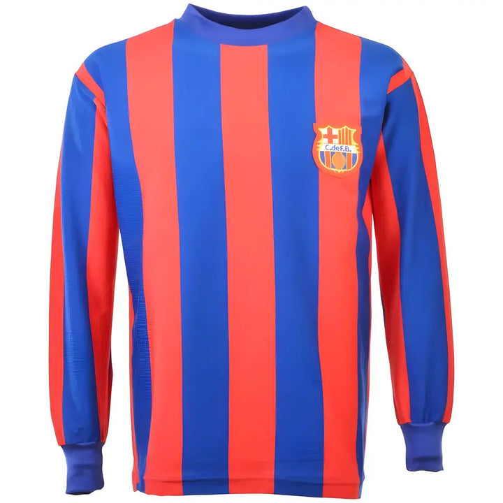 Barcelona 1960s Retro Football Shirt_0