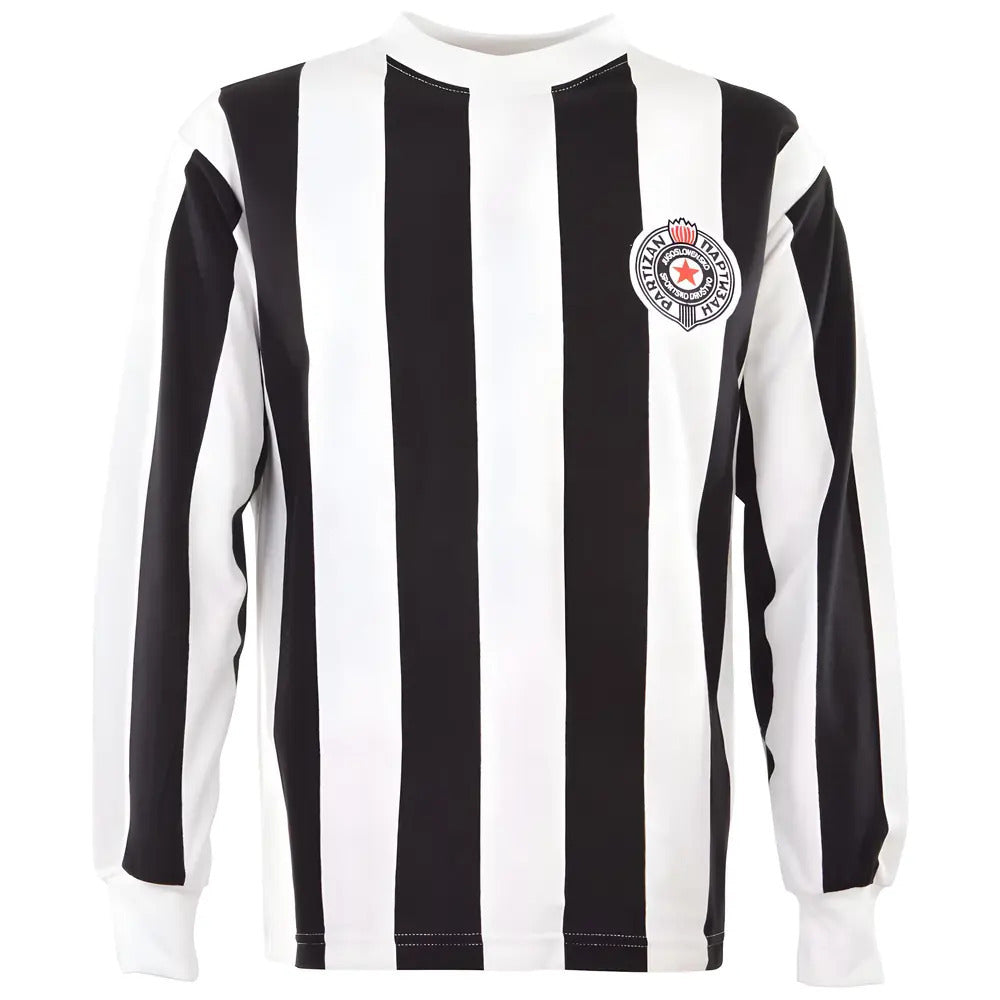 Partisan Belgrade 1960s Retro Football Shirt_0