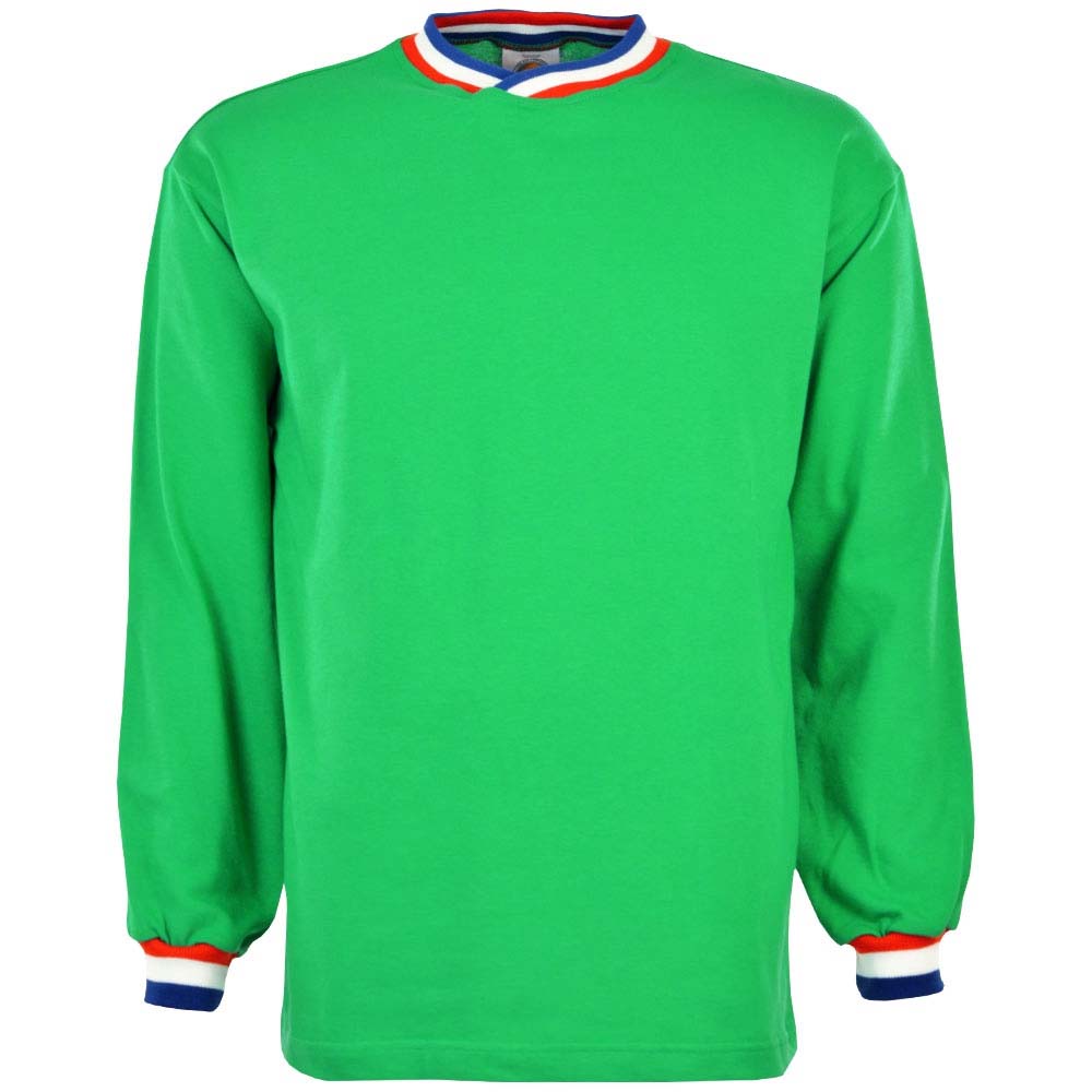 St Etienne Long Sleeve Retro Football Shirt_0