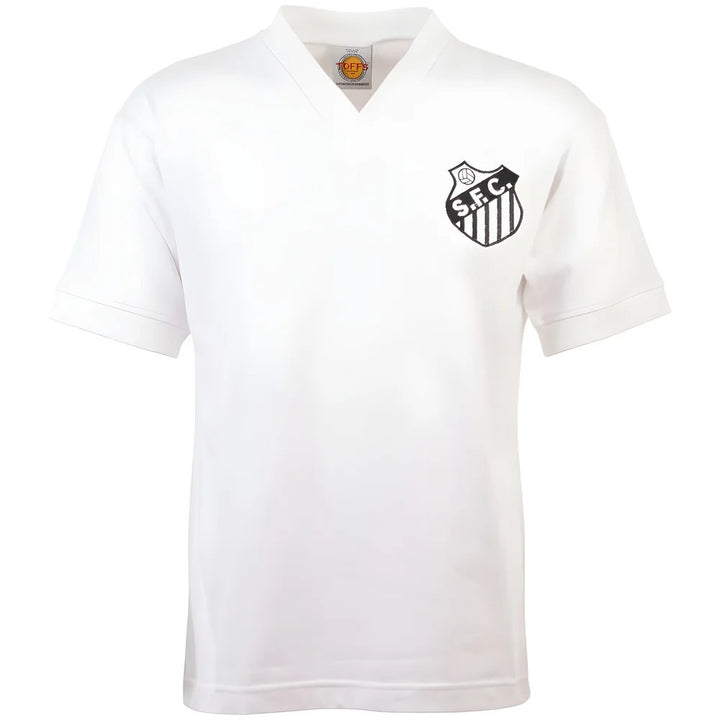 Santos 1950s-1960s Home Retro Football Shirt_0