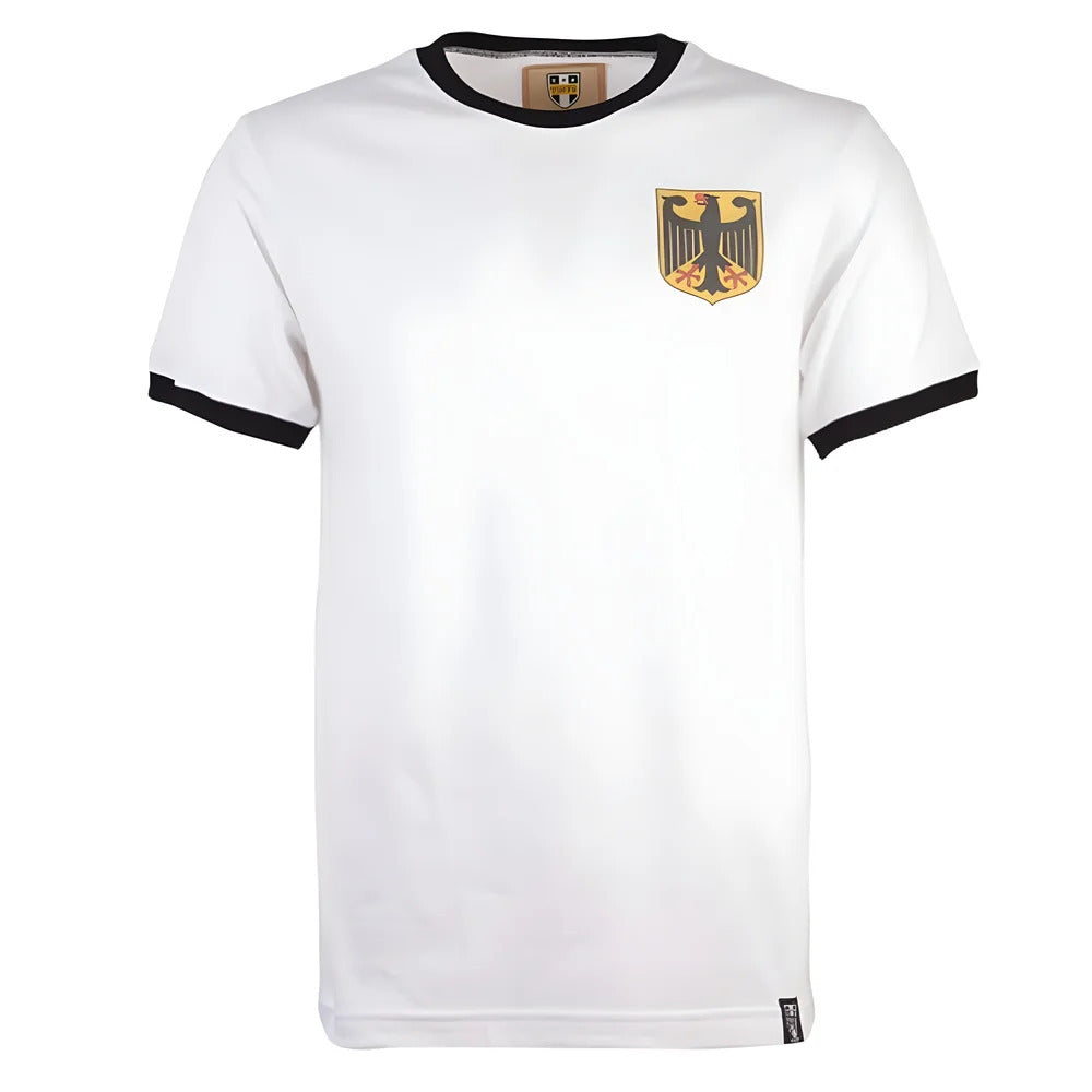 Germany 12th Man Retro T-Shirt - White/Black Ringer_0