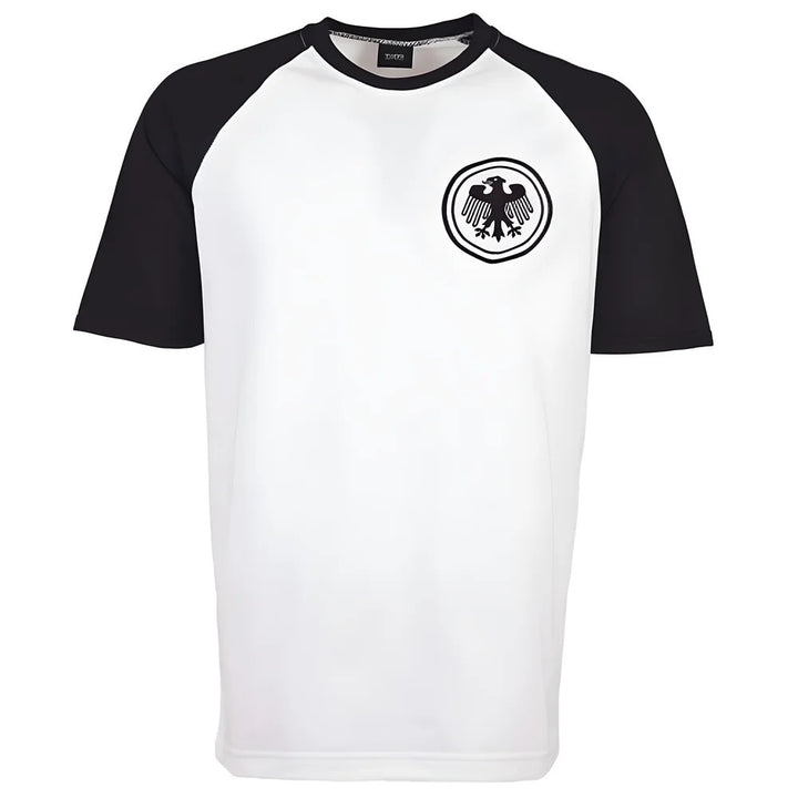 Germany Raglan Sleeve White/Black Retro T-Shirt_0