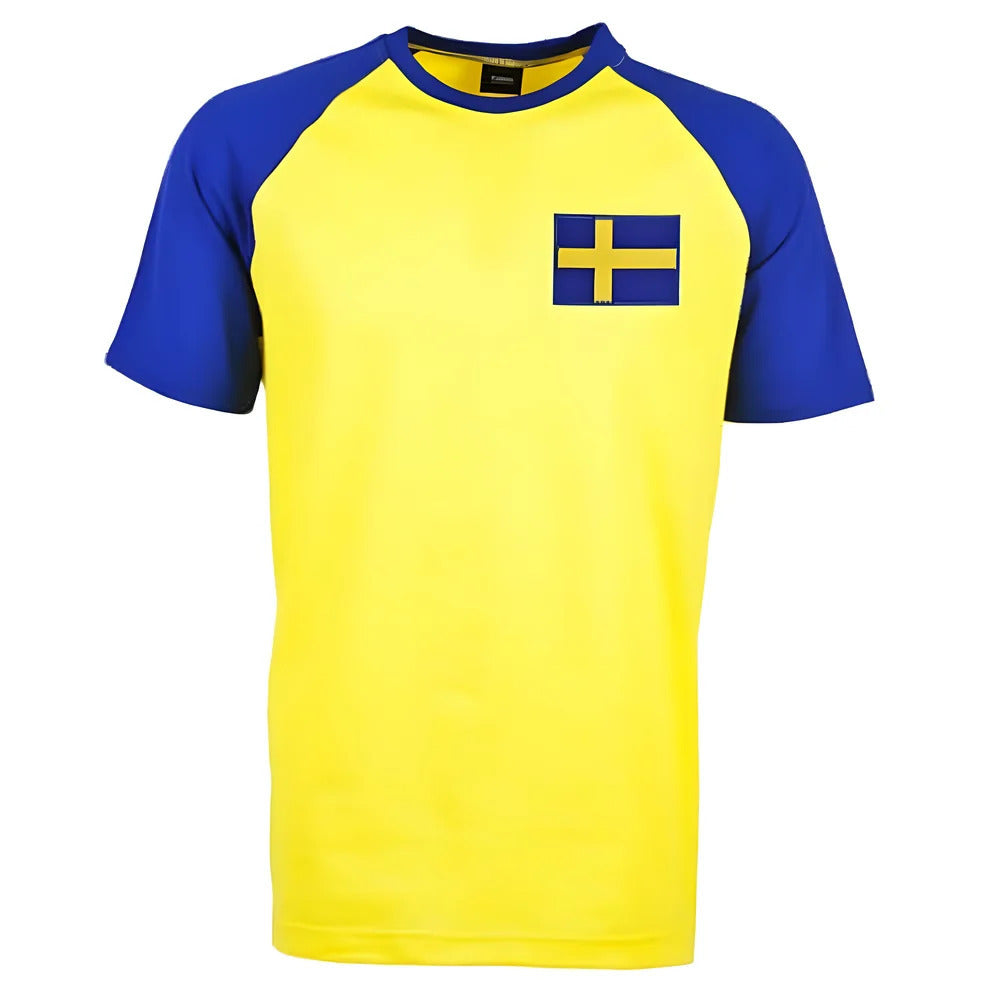 Sweden Raglan Sleeve Yellow/Royal Retro T-Shirt_0