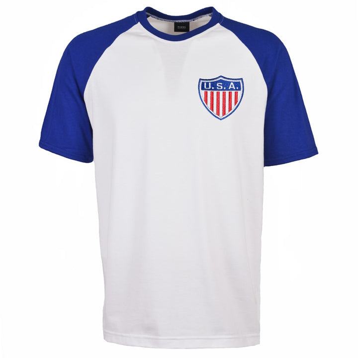 USA 2018 Raglan Retro Football Shirt_0