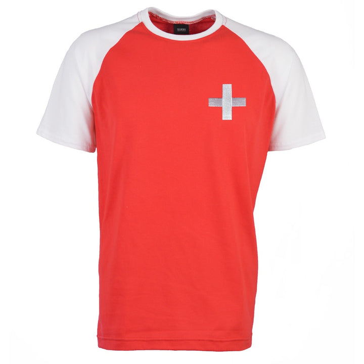 Switzerland 2018 Raglan Retro Football Shirt_0