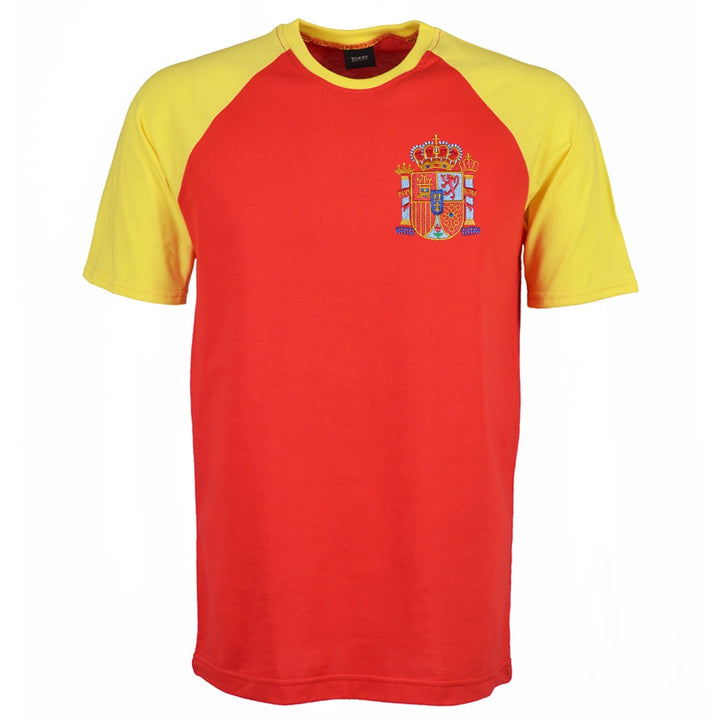 Spain 2018 Raglan Retro Football Shirt_0