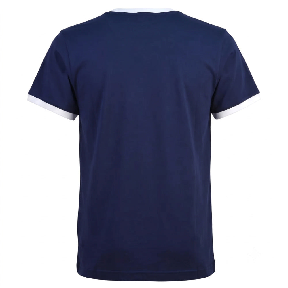 Kids Scotland 1970's Navy/White T-Shirt (Your Name)_1