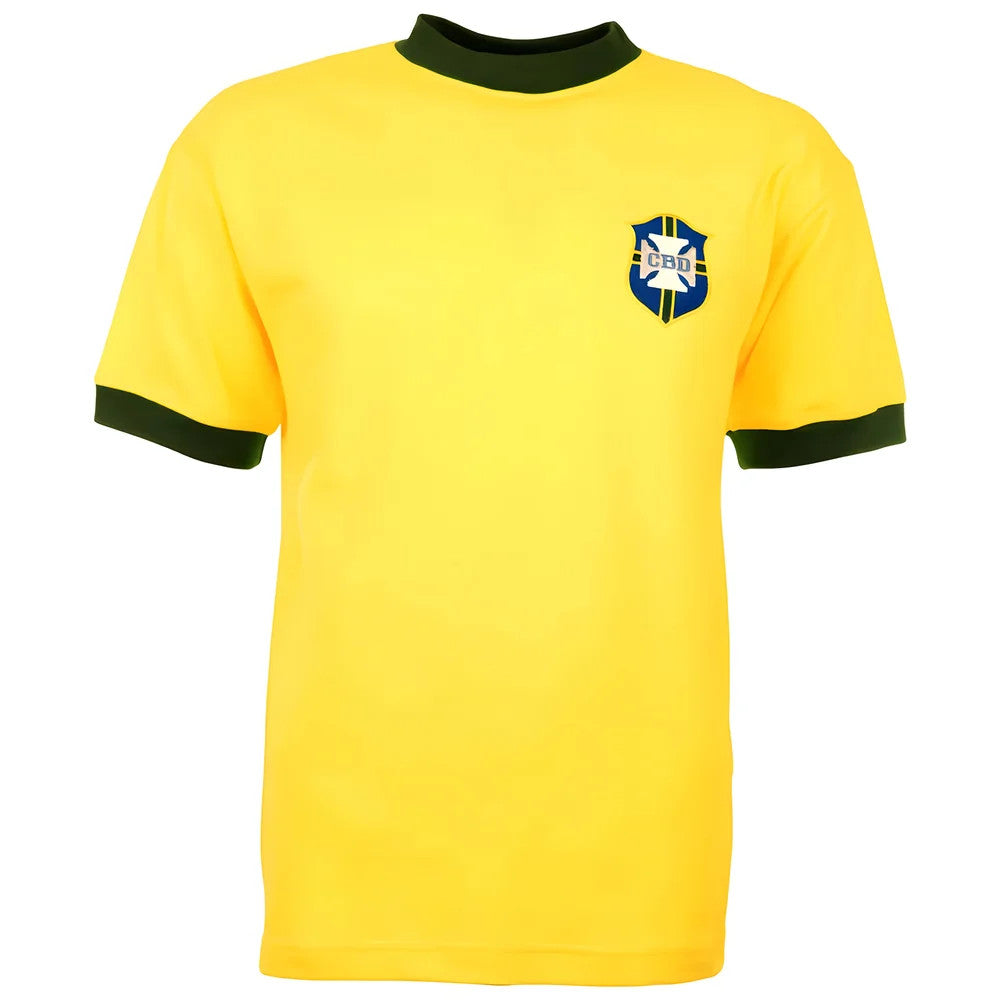 Brazil 1970 World Cup No 10 Kids Retro Football Shirt_1
