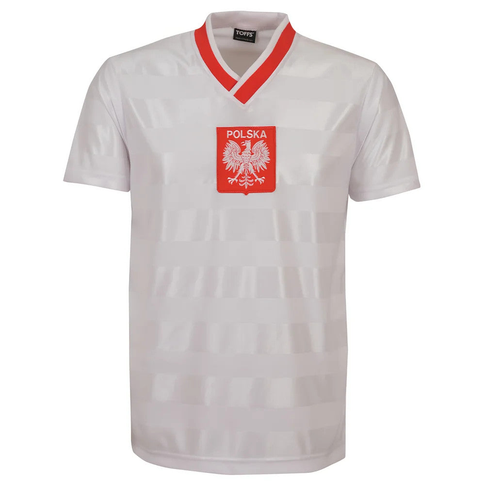 Poland 1986 Away Retro Football Shirt_0