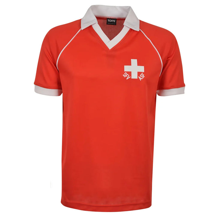 Switzerland 1980 Home Retro Football Shirt_0