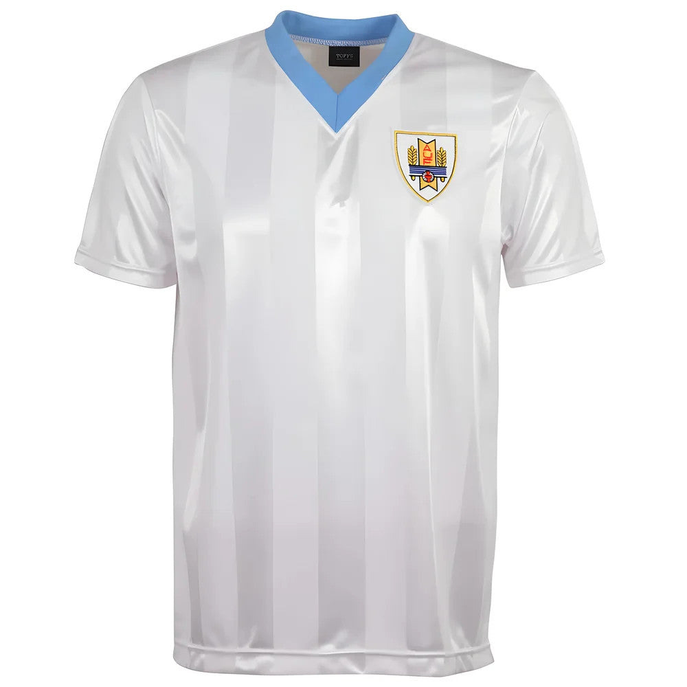 Uruguay 1986 World Cup Kids Retro Football Shirt_0
