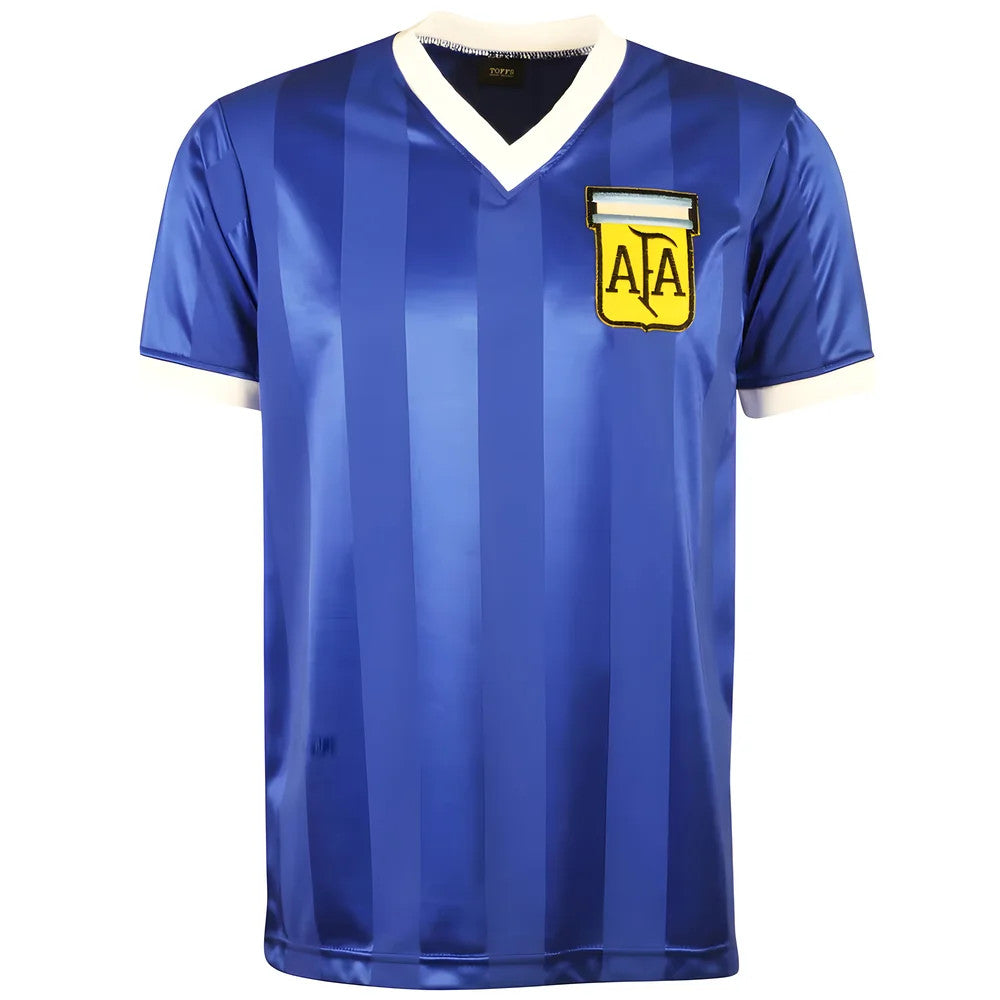 Argentina 1986 World Cup Away No 10 Kids Shirt_1