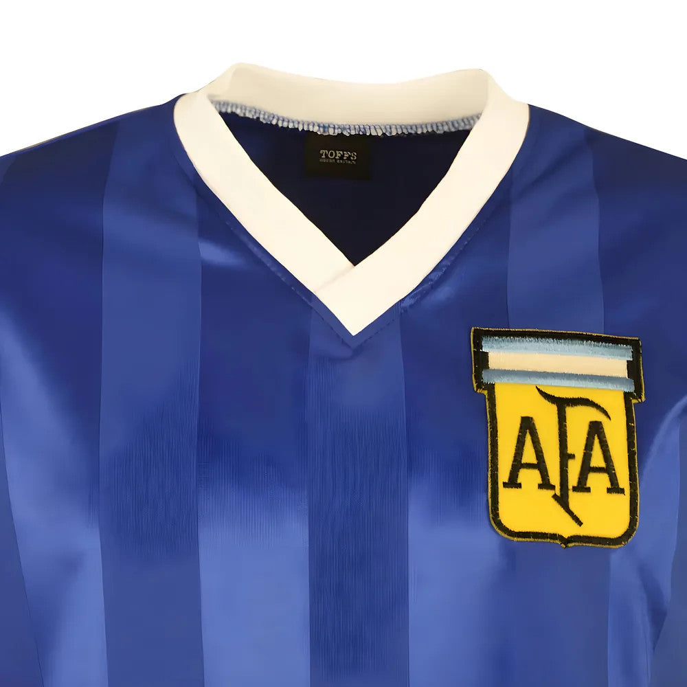 Argentina 1986 World Cup Away No 10 Football Shirt_1